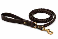 Braided Leather Leash